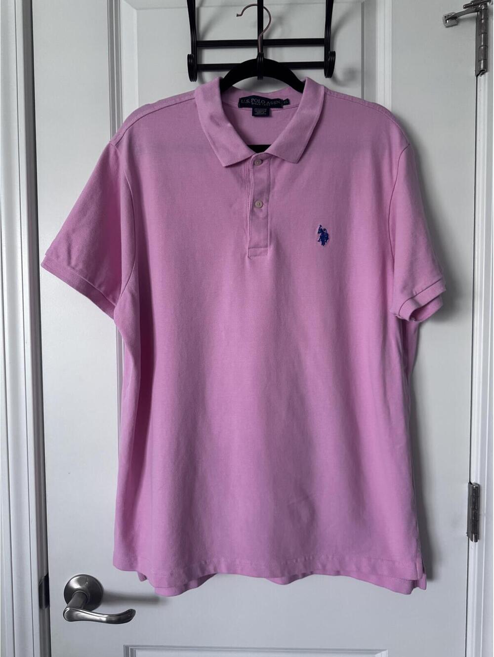 U.S. Polo Assn. Men's Pink Polo Shirt XL
